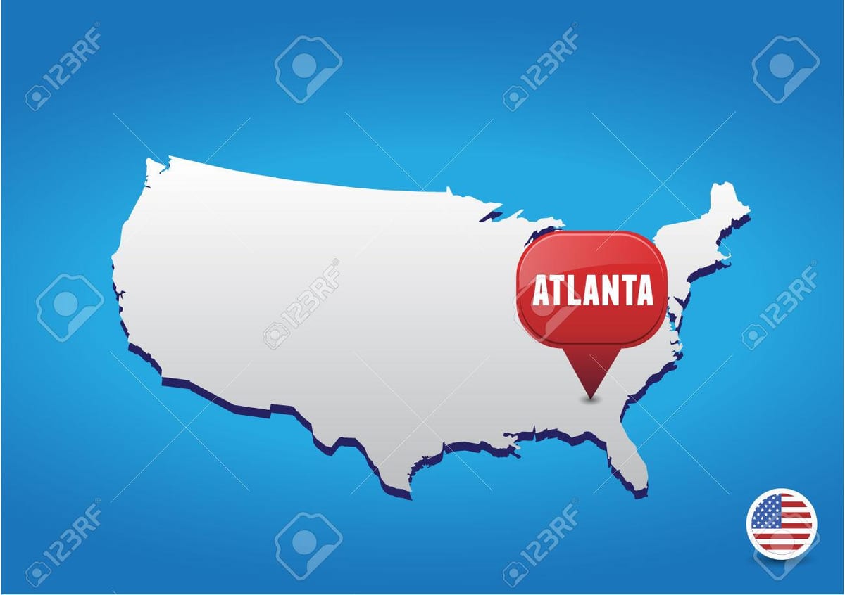 Atlanta, à la carte des états-unis