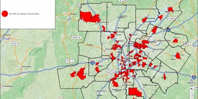 Carte de la criminalité Atlanta