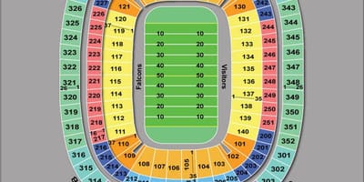 Falcons d'Atlanta stadium carte