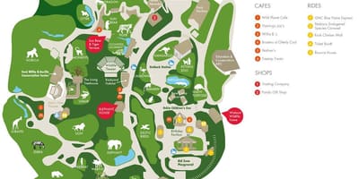 Carte de zoo d'Atlanta